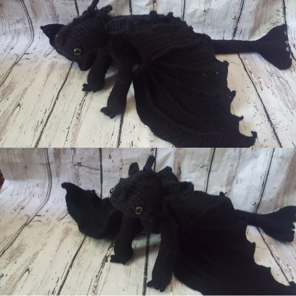 Toothless Crochet Dragon Amigurumi